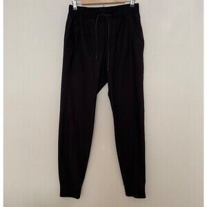 Lululemon ABC Jogger Warpstreme Mens M Black LM5AOLS 30.5” Inseam Travel